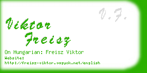 viktor freisz business card
